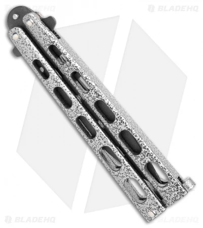 Bear & Son 115TR Large Butterfly Knife Trainer Silver Vein (4" Black) 3 Bear & Son 115TR Large Butterfly Knife Trainer Silver Vein (4" Black) - Image 3
