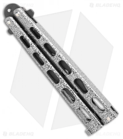 Bear & Son 115TR Large Butterfly Knife Trainer Silver Vein (4" Black) 2 Bear & Son 115TR Large Butterfly Knife Trainer Silver Vein (4" Black) - Image 2