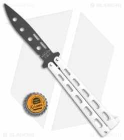 Bear & Son 115WTR Large Butterfly Knife Trainer White (4" Black) -Kershaw Sales Shop Bear Son 115WTR Large Butterfly Trainer White Black BHQ 107301 jr bottlecap