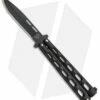 Bear & Son 115B Large Butterfly Knife Black (4" Black)