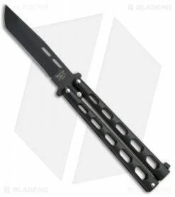 New Arrival -Kershaw Sales Shop Bear Son Large Butterfly Black Tanto 115TANB BHQ 50073 jr