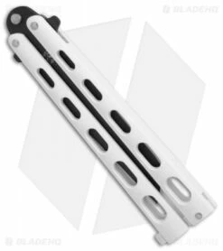 Bear & Son Large Butterfly Knife Tanto White (3.9" Black) 115TANW -Kershaw Sales Shop Bear Son Large Butterfly tanto white black BHQ 76613 er spine