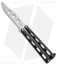 Bear & Son 113BTR Small Butterfly Knife Trainer W/Black Handle (3.3" Dull)