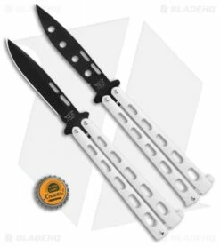 Bear & Son 2-Pack Butterfly Knife Special White (S115W + S115WTR) -Kershaw Sales Shop Bear and Son 2 Pack Butterfly Special White S115W S115WTR BHQ 103185 jr bottlecap
