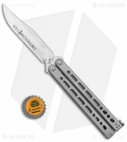 Bear & Son 30th Anniversary Bear Song VIII Butterfly Knife Clip Point (5" Satin) -Kershaw Sales Shop Bear and Son 30th Anniversary B 800 Gray Butterfly Bowie Satin BHQ 121785 jr bottlecap