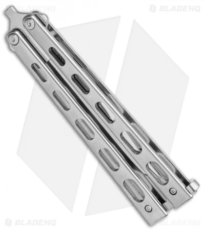 Bear & Son 30th Anniversary SS14-D2 Polished Butterfly Knife (5" Satin) 3 Bear & Son 30th Anniversary SS14-D2 Polished Butterfly Knife (5" Satin) - Image 3