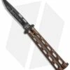 Bear & Son 30th Anniversary 115 Copper Vein Butterfly Knife (4.1" Black)