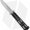 Bear & Son Butterfly Balisong Knife Black Steel (4" Stonewash)