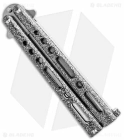 Bear & Son 117 Large Butterfly Knife Gray (4" SW) BC117SSW -Kershaw Sales Shop Bear and Son Butterfly Gray SW BHQ 139093 jr side