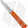 Bear & Son Butterfly Balisong Knife Orange Steel (4" Stonewash)