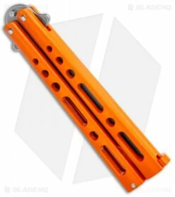 Bear & Son Butterfly Balisong Knife Orange Steel (4" Stonewash) -Kershaw Sales Shop Bear and Son Butterfly Orange SW BHQ 135322 jr side