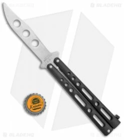 Bear & Son Clip Point Butterfly Trainer Knife Black (4.5" SW) -Kershaw Sales Shop Bear and Son Butterfly Trainer Black SW BHQ 136313 jr bottlecap