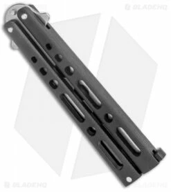 Bear & Son Clip Point Butterfly Trainer Knife Black (4.5" SW) -Kershaw Sales Shop Bear and Son Butterfly Trainer Black SW BHQ 136313 jr side