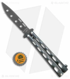 Bear & Son Large Butterfly Knife Trainer Galaxy (4" Black) 115GXTR -Kershaw Sales Shop Bear and Son Butterfly Trainer Black Sparkle Black BHQ 141053 jr bottlecap