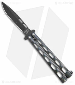 Bear & Son Large Butterfly Knife Galaxy (4" Black) 115GX