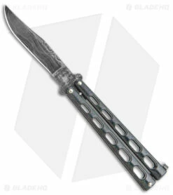 Bear & Son 114D Large Butterfly Knife Galaxy (4.25" Damascus) 114GXD