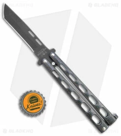 Bear & Son Large Butterfly Tanto Knife Galaxy (4" Black) 115TANGX -Kershaw Sales Shop Bear and Son Large Butterfly Tanto Galaxy Black BHQ 141492 jr bottlecap