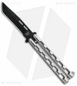 Bear & Son Tanto Butterfly Knife Stainless Steel (4.1" Black) SS15TAN