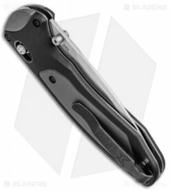 Benchmade 590 Boost AXIS-Assist Knife Black/Gray (3.7" Satin) -Kershaw Sales Shop Benchmade 590 Boost AXIS Assist Black Gray Satin BHQ 51614 jr side
