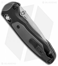 Benchmade 595 Mini Boost AXIS-Assist Knife Black/Gray (3.11" Satin) 6 Benchmade 595 Mini Boost AXIS-Assist Knife Black/Gray (3.11" Satin) -Kershaw Sales Shop Benchmade Mini Boost AXIS Assist Black Gray 595 BHQ 78758 jr side