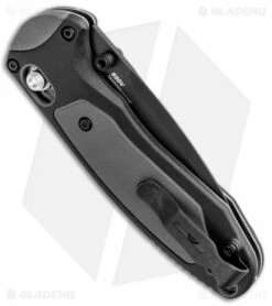 Benchmade 595BK Mini Boost AXIS-Assist Knife Black/Gray (3.11" Black) 6 Benchmade 595BK Mini Boost AXIS-Assist Knife Black/Gray (3.11" Black) -Kershaw Sales Shop Benchmade Mini Boost AXIS Assist Black Gray Black 595BK BHQ 78760 jr side