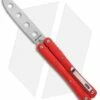 BlackFox Balisong Butterfly Trainer Knife Red G-10 (3.8" Stonewash)