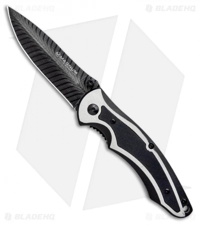 Boker Magnum Backbone Spring Assisted Liner Lock Knife Black (3.25" Black) 1 Boker Magnum Backbone Spring Assisted Liner Lock Knife Black (3.25" Black)