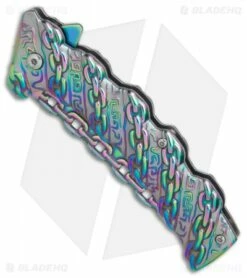 Boker Magnum Chained Rainbow Spring Assisted Knife (3.375" Spectrum) 01MB635 -Kershaw Sales Shop Boker Magnum Chained Rainbow BHQ 80865 er spine