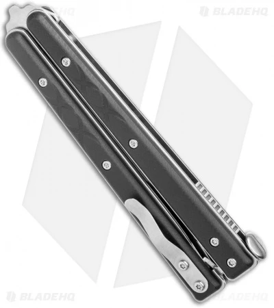 Boker Plus Balisong Tactical Small Butterfly Knife Black G-10 (3.4" Satin) 3 Boker Plus Balisong Tactical Small Butterfly Knife Black G-10 (3.4" Satin) - Image 3