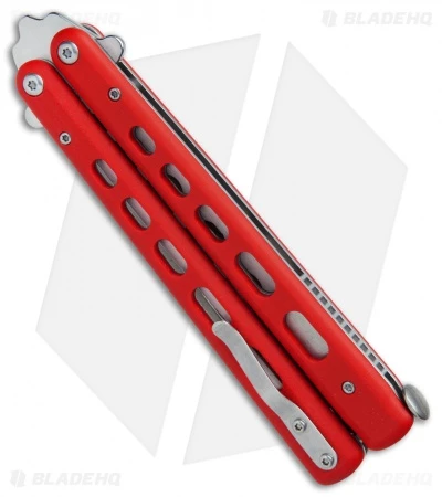 Boker Plus Balisong Trainer Butterfly Knife Red G-10 (4" Satin) 01BO712 2 Boker Plus Balisong Trainer Butterfly Knife Red G-10 (4" Satin) 01BO712 - Image 2