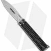 Bradley Kimura Butterfly Balisong Knife Black G-10 (3.9" Bead Blast)