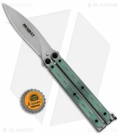 Bradley Kimura Butterfly Balisong Knife Natural Jade G-10 (3.9" Bead Blast) 7 Bradley Kimura Butterfly Balisong Knife Natural Jade G-10 (3.9" Bead Blast) -Kershaw Sales Shop Bradley Kimura Butterfly Balisong SP Natural G 10 BCC907 BHQ 101313 jr bottlecap