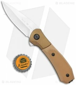 Buck Knives Buck Paradigm Spring Assisted Knife Brown G-10 (3" Satin) -Kershaw Sales Shop Buck Paradigm SA Brown G 10 Satin BHQ 120600 jr bottlecap