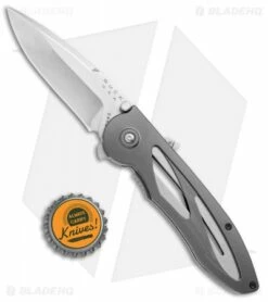 Buck Knives Tempest Liner Lock Knife Dark Gray (3.12" Satin) -Kershaw Sales Shop Buck Tempest LL Dark Gray Satin 0296GYS B BHQ 2198 jr bottlecap