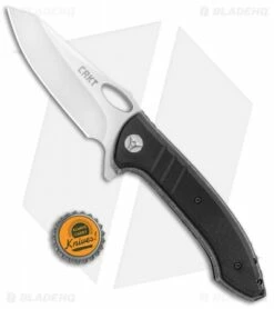 CRKT Avant-Tac Liner Lock Knife Black G-10 (3.625" Satin) 5820 -Kershaw Sales Shop CRKT Avant Tac LL Black G 10 Satin 5820 BHQ 103939 jr bottlecap