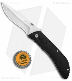 CRKT B.U.L.L. Front Flipper Liner Lock Knife Black Zytel (3" Satin) 6562 -Kershaw Sales Shop CRKT B.U.L.L. Front Flipper Black Zytel Satin 6562 BHQ 87024 jr bottlecap