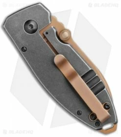 CRKT Burnley Desert Warrior Squid Knife Green Micarta (2.25" Copper D2) -Kershaw Sales Shop CRKT Burnley Desert Warrior Squid Knife Green Micarta 2.25 Copper D2 BHQ 116188 LS Side