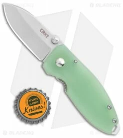 CRKT Burnley Squid Frame Lock Knife Natural G-10 (2.25" SW D2) -Kershaw Sales Shop CRKT Burnley Squid FL Natural G 10 Satin BHQ 107739 jr bottlecap