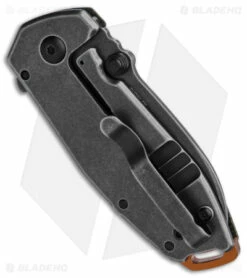 CRKT Burnley Squid Flipper Assisted Opening Knife Green Micarta (2.4" Smokewash) -Kershaw Sales Shop CRKT Burnley Squid Flipper Assisted Opening Knife Green Micarta 2in Smokewash BHQ 121281 td side