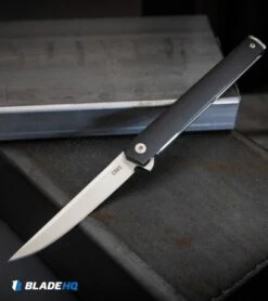 CRKT CEO Flipper Liner Lock Knife Black GRN (3.4" Satin) -Kershaw Sales Shop CRKT CEO Flipper Liner Lock Knife Black GRN Satin BHQ 119358 kp steel web