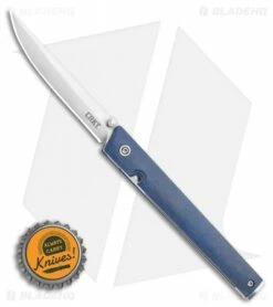 CRKT CEO Liner Lock Knife Blue Linen Micarta (3.1" Satin S35VN) BHQ Exclusive 7 CRKT CEO Liner Lock Knife Blue Linen Micarta (3.1" Satin S35VN) BHQ Exclusive -Kershaw Sales Shop CRKT CEO Liner Lock Knife Blue Linen Micarta 3.1in Satin S35VN BHQ Exclusive 7096BLS35 BHQ 117054 LS Bottlecap