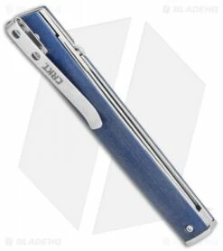 CRKT CEO Liner Lock Knife Blue Linen Micarta (3.1" Satin S35VN) BHQ Exclusive 6 CRKT CEO Liner Lock Knife Blue Linen Micarta (3.1" Satin S35VN) BHQ Exclusive -Kershaw Sales Shop CRKT CEO Liner Lock Knife Blue Linen Micarta 3.1in Satin S35VN BHQ Exclusive 7096BLS35 BHQ 117054 LS Side