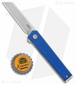 CRKT CEO Microflipper Liner Lock Knife Blue Aluminum (2.21" Satin) 7 CRKT CEO Microflipper Liner Lock Knife Blue Aluminum (2.21" Satin) -Kershaw Sales Shop CRKT CEO Microflipper LL Blue Aluminum Satin BHQ 178655 jr bottlecap