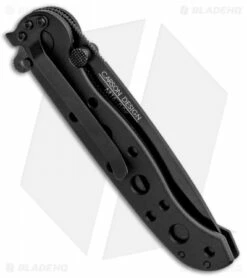 CRKT Carson M16-00K Tanto Liner Lock Knife Black Zytel (3" Black) -Kershaw Sales Shop CRKT Carson M16 00K Compact Tanto LL Black Zytel Black BHQ 87732 jr side