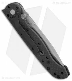 CRKT Carson M16-01F Spear Point Flipper Knife Carbon Fiber (3.1" Satin) -Kershaw Sales Shop CRKT Carson M16 01F spear point cf satin BHQ 69070 er side