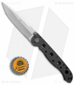CRKT Carson M16-01F Spear Point Flipper Knife Carbon Fiber (3.1" Satin) -Kershaw Sales Shop CRKT Carson M16 01F spear point cf satin BHQ 69070 er size
