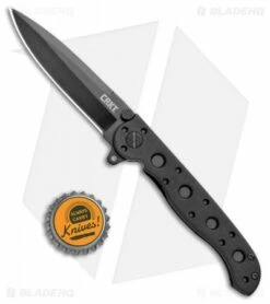 CRKT Carson M16-01KZ Tactical Zytel Folding Spear Point Knife (3" Black) -Kershaw Sales Shop CRKT Carson M16 01KZ Tactical Zytel SP Black BHQ 8901 jr bottlecap