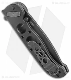 CRKT Carson M16-02DB Tanto Dead Bolt Lock Flipper Knife (3.1" Black SW) -Kershaw Sales Shop CRKT Carson M16 02DB Tanto Dead Lock Black Flipper Black SW BHQ 138923 jr side