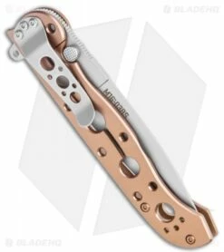 CRKT Carson M16-03BS Frame Lock Knife Bronze Stainless Steel (3.6" Satin) -Kershaw Sales Shop CRKT Carson M16 03BS FL SS Satin BHQ 119388 jr side