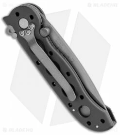 CRKT Carson M16-12 Folding Tanto Flipper Knife BB (3" Bead Blast Serr) -Kershaw Sales Shop CRKT Carson M16 12 Folding Tanto BB BB Serr BHQ 87731 jr side